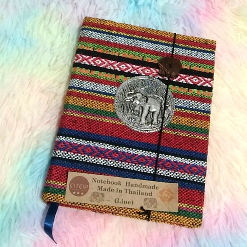 (#3) New Notebook Handmade Made In Thailand 🇹🇭 Elephant Details 🐘